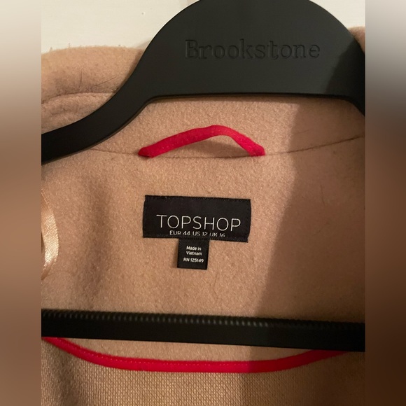 Woman’s Topshop Lily Knit Back Midi Coat - Picture 3 of 6